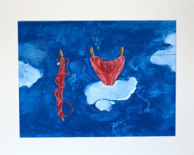 Obraz „Swimsuit” 40x50 gwasze na papierze