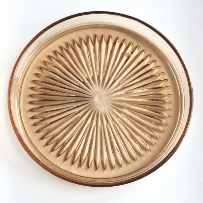 Taca rozalinowa z rozetą Huta Zawiercie