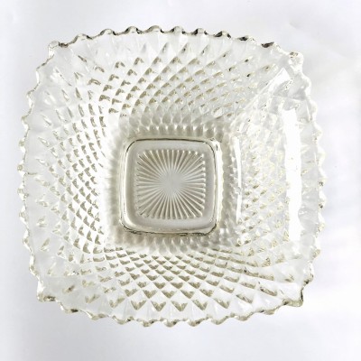 Miska szklana kwadratowa 21x21cm.