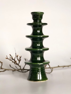 Tradycyjny świecznik marokański zielony