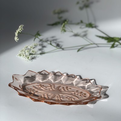 Talerzyk, Tacka rozalinowa,  seria Konwalie , Huta Hortensja