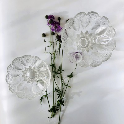 Zestaw dwóch mis dekoracyjnych MEDEA, Lausitzer Glass, DDR