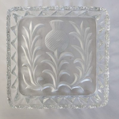 Salaterka, miska szklana wzór Oset, 20x20