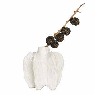 Wazon ceramiczny Coral White 15,5 cm