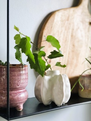 Wazon ceramiczny Coral White 10 cm