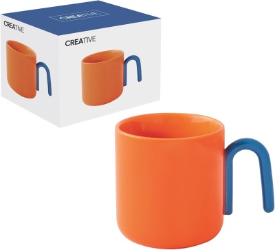 Kubek porcelanowy EASY LIFE CREATIVE 350 ml pomarańczowy
