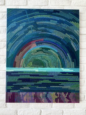 Obraz „Zielony Wschód” Akryl na płótnie, 70 × 90 cm