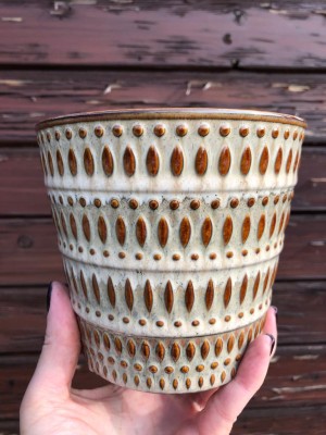 Osłonka ceramiczna AVA M 13x12cm beige