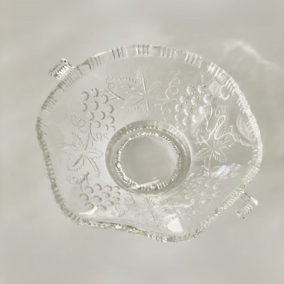 Szklana miseczka z motywem winogron