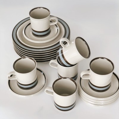 Zestaw śniadaniowy Suvanto z trwałej kamionki dla 6 osób, Arabia Finlandia 