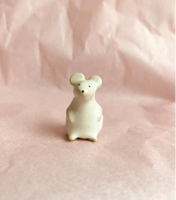Mini figurka ceramiczna "myszka" ręcznie robiona