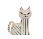 Figurka ceramiczna Kot - ręcznie dekorowana
