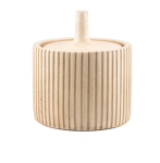 Beżowy pojemnik z wieczkiem M