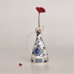 Wazon Volkstedt Turyngia Echt Kobalt 14 cm