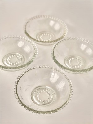 Miseczki Perełki szkło transparentne Huta Ząbkowice