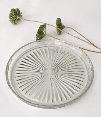 Taca w stylu art deco szkło transparentne Huta Hortensja