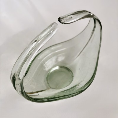 Szklany kosz - ręcznie formowany