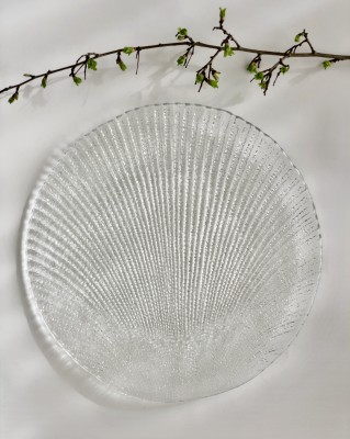 Patera talerz "Muszla" 29 cm, Ludwik Fiedorowicz, Huta Ząbkowice