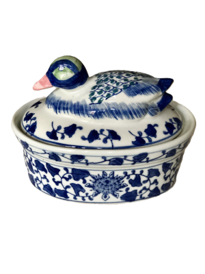 Ceramiczny pojemnik vintage Kaczka